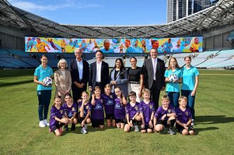 New Matildas mural officially unveiled at Accor