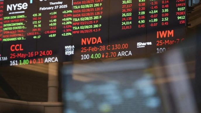 Wall St slips as Nvidia fall, economic data