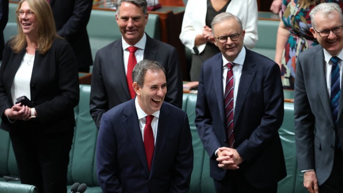 Australian treasurer Jim Chalmers prepares to deliver his fourth budget at the Parliament House in Canberra on Tuesday