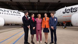 Qantas boss Vanessa Hudson lauds Jetstar, sells